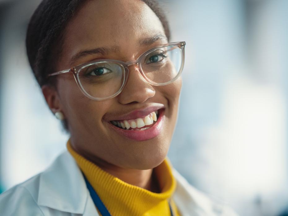 Young black PhD student