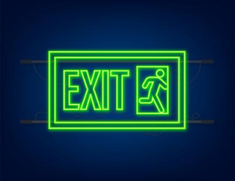 Exit sign