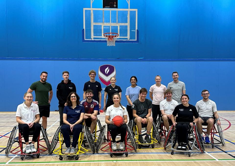 A lesson in empathy – Vicky and her students join a game of wheelchair basketball